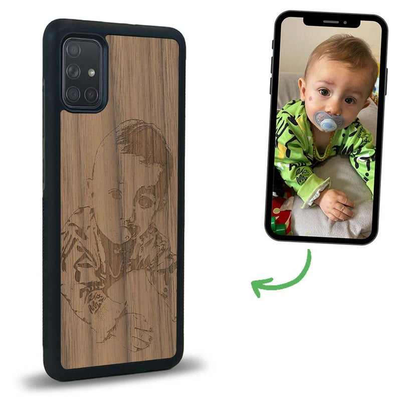 Coque Samsung A02S - La Personnalisable - Coque en bois