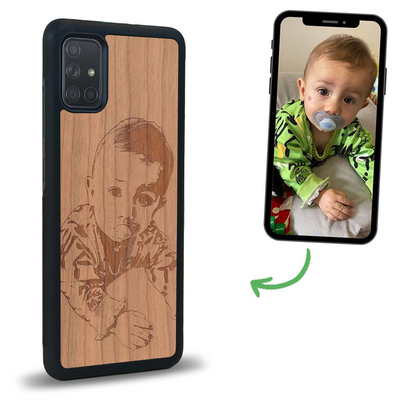 Coque Samsung A02S - La Personnalisable - Coque en bois