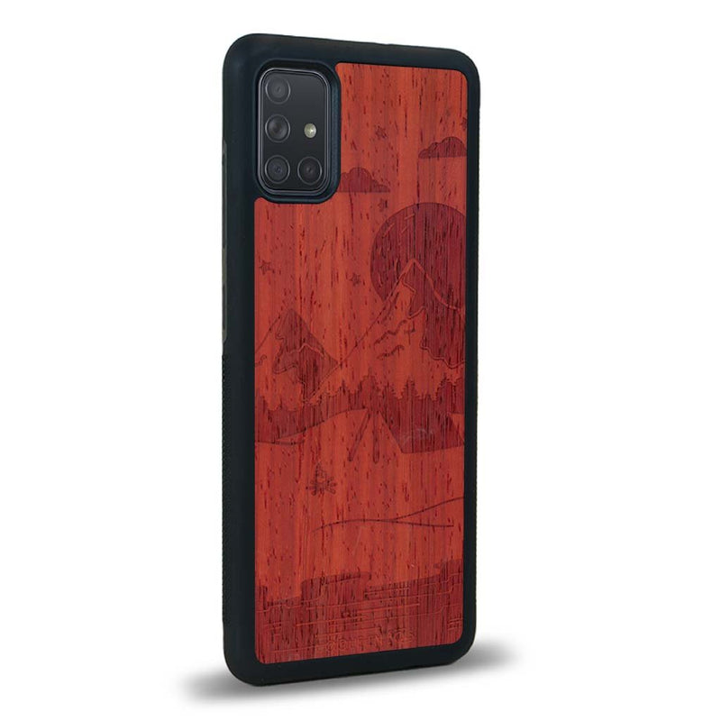 Coque Samsung A02S - Le Campsite - Coque en bois