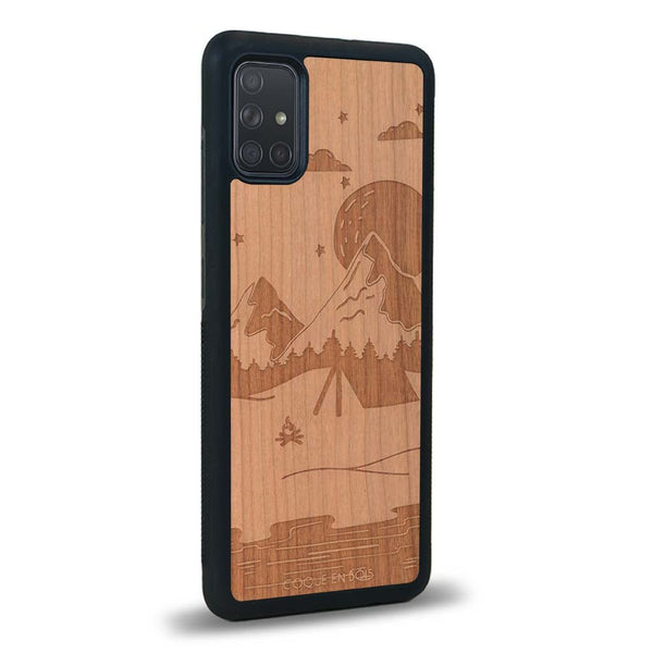 Coque Samsung A02S - Le Campsite - Coque en bois