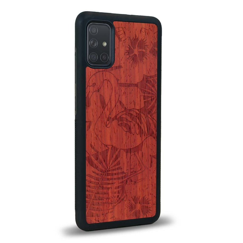 Coque Samsung A02S - Le Flamant Rose - Coque en bois