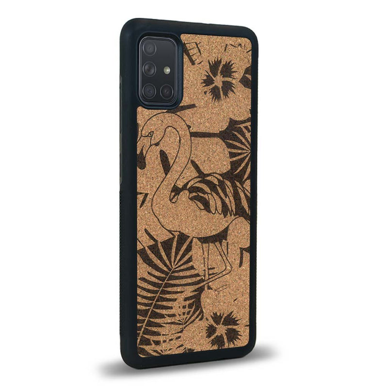 Coque Samsung A02S - Le Flamant Rose - Coque en bois