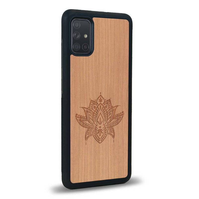 Coque Samsung A02S - Le Lotus - Coque en bois