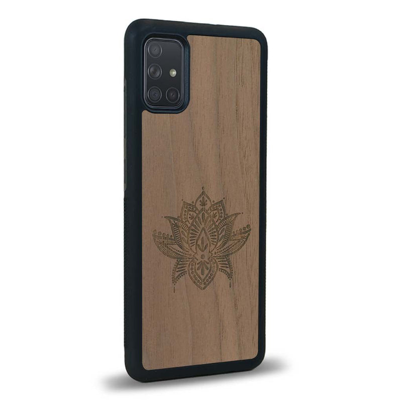 Coque Samsung A02S - Le Lotus - Coque en bois