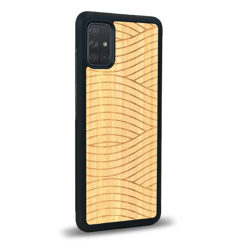 Coque Samsung A02S - Le Wavy Style - Coque en bois