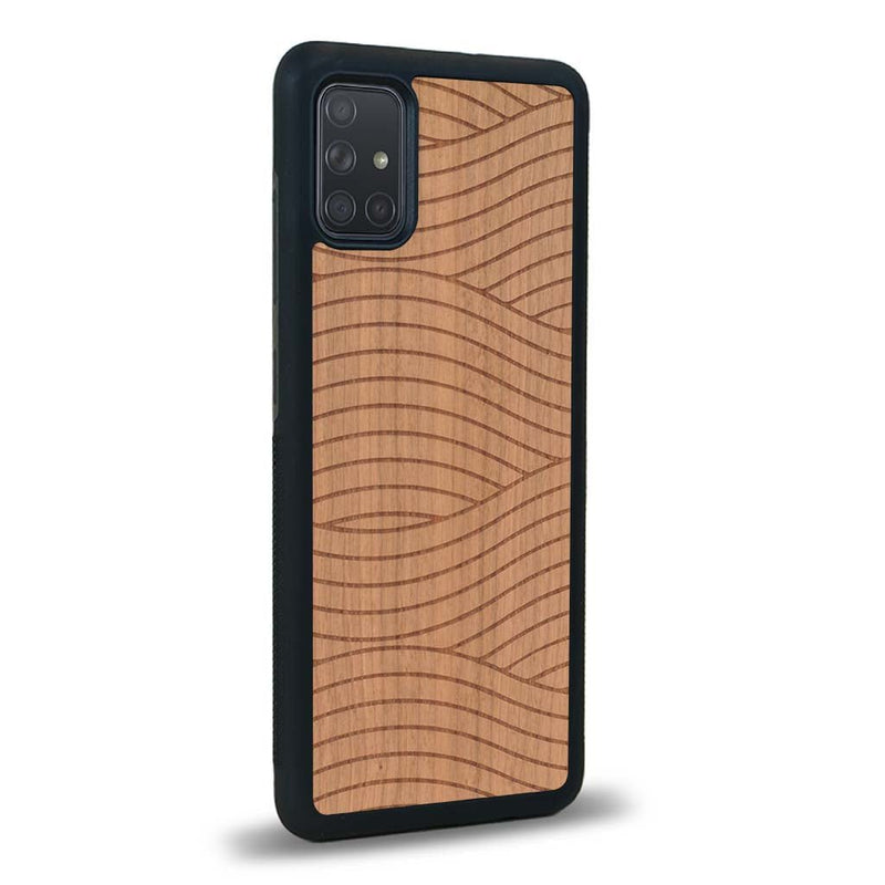 Coque Samsung A02S - Le Wavy Style - Coque en bois