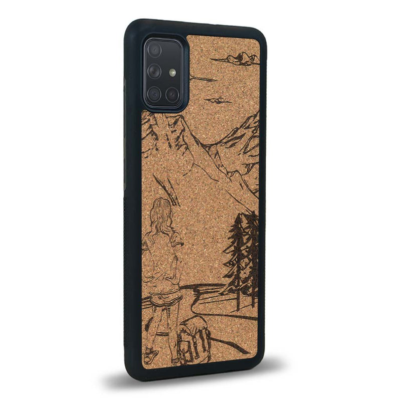 Coque Samsung A02S - L'Exploratrice - Coque en bois