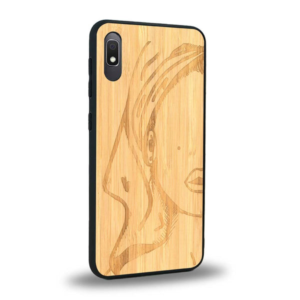 Coque Samsung A10 - Au féminin - Coque en bois