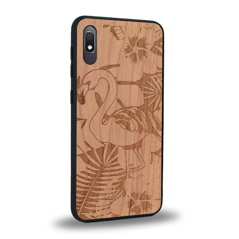 Coque Samsung A10 - Le Flamant Rose - Coque en bois