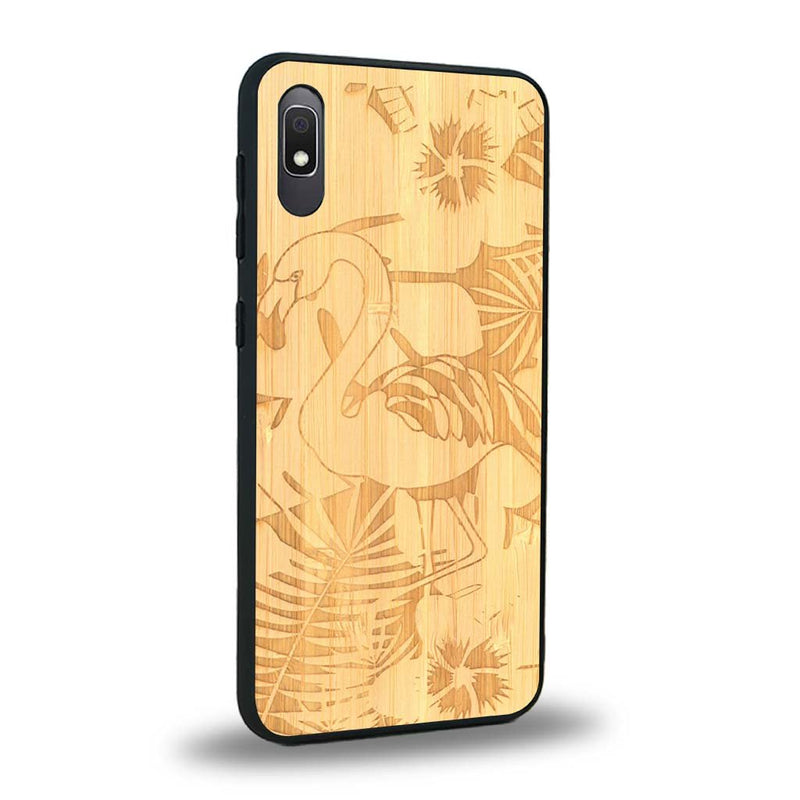 Coque Samsung A10 - Le Flamant Rose - Coque en bois