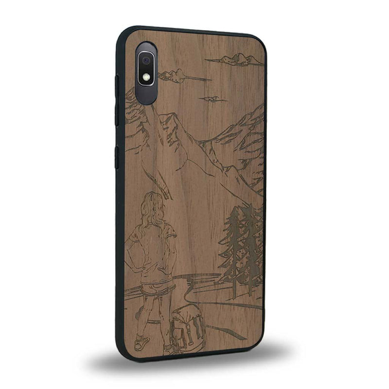 Coque Samsung A10 - L'Exploratrice - Coque en bois