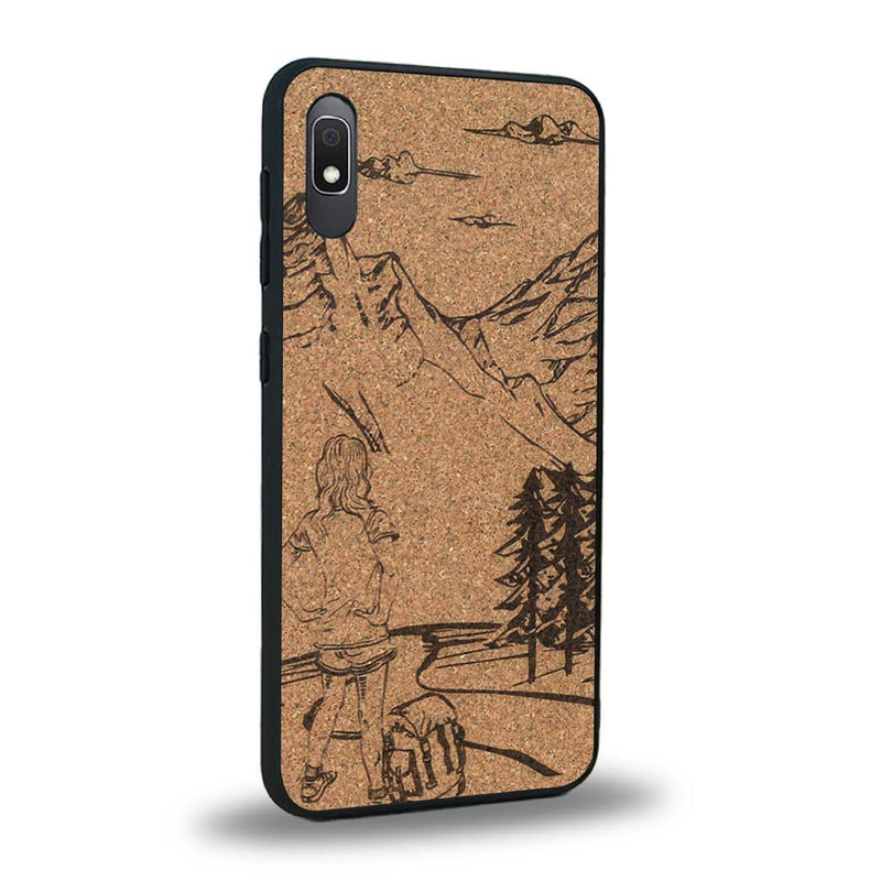 Coque Samsung A10 - L'Exploratrice - Coque en bois