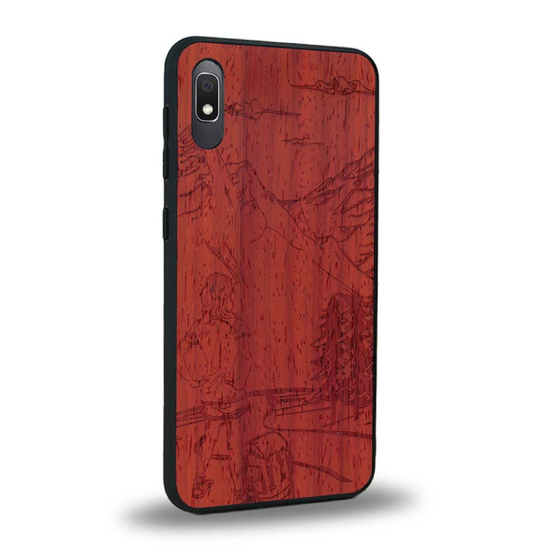 Coque Samsung A10 - L'Exploratrice - Coque en bois