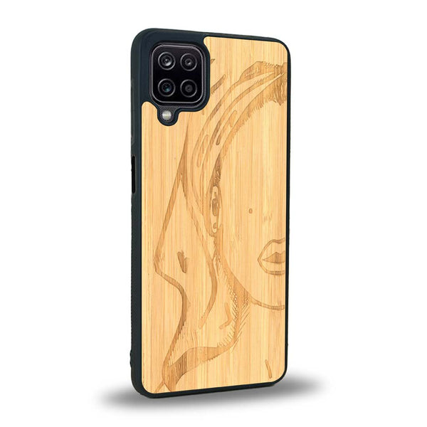 Coque Samsung A12 5G - Au féminin - Coque en bois