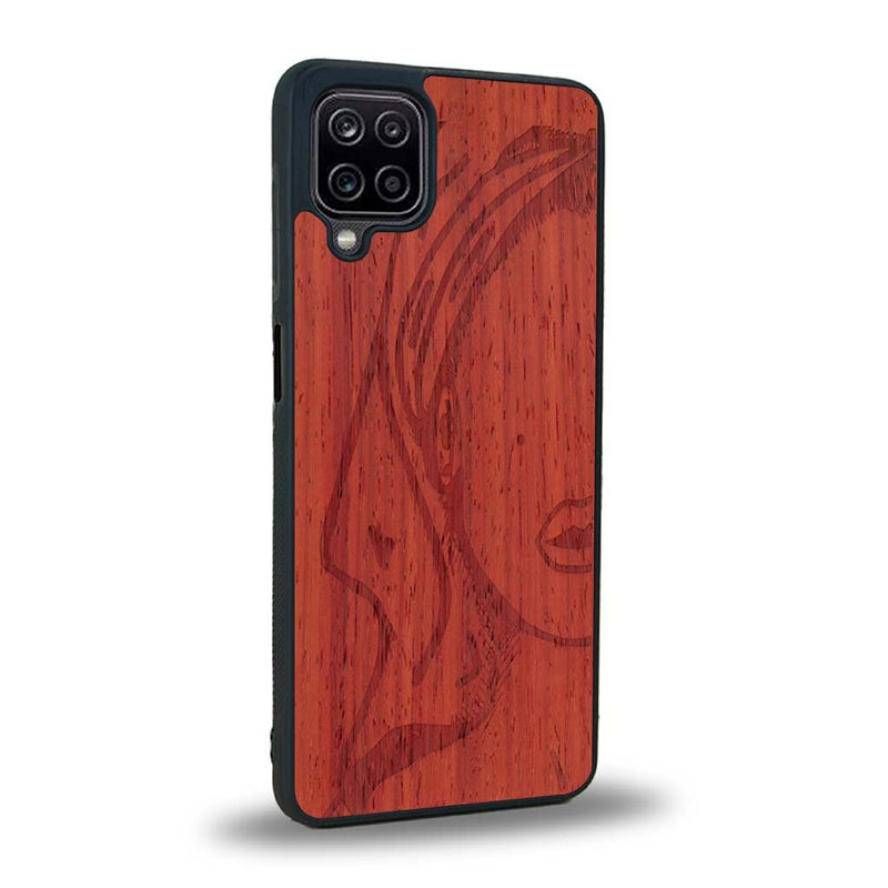 Coque Samsung A12 5G - Au féminin - Coque en bois