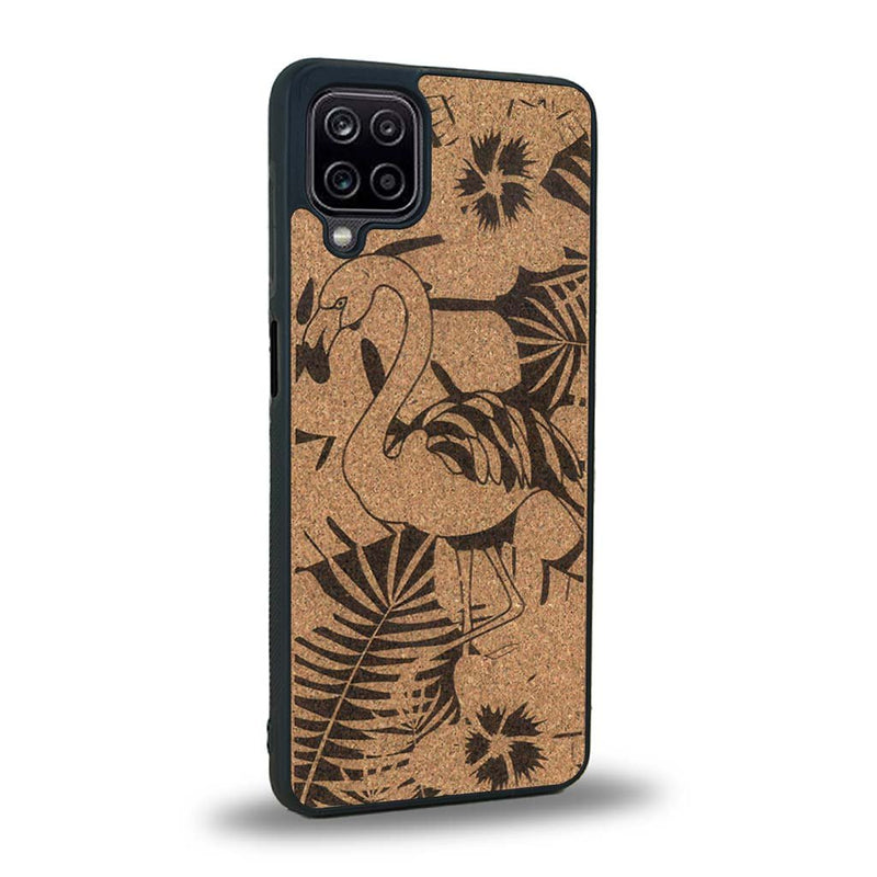 Coque Samsung A12 5G - Le Flamant Rose - Coque en bois