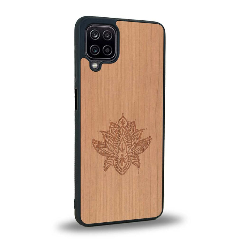 Coque Samsung A12 5G - Le Lotus - Coque en bois