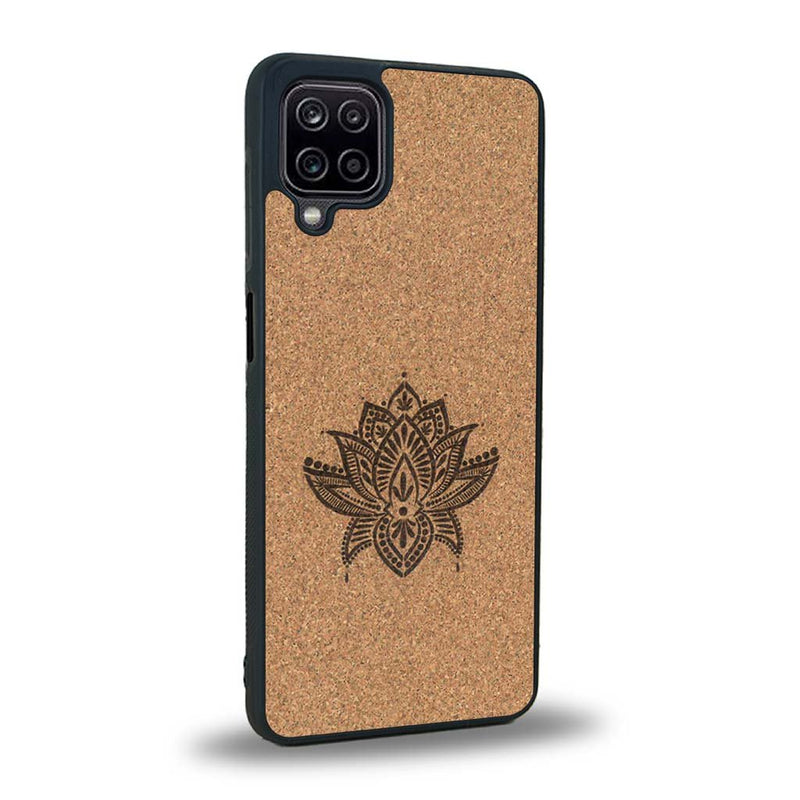 Coque Samsung A12 5G - Le Lotus - Coque en bois