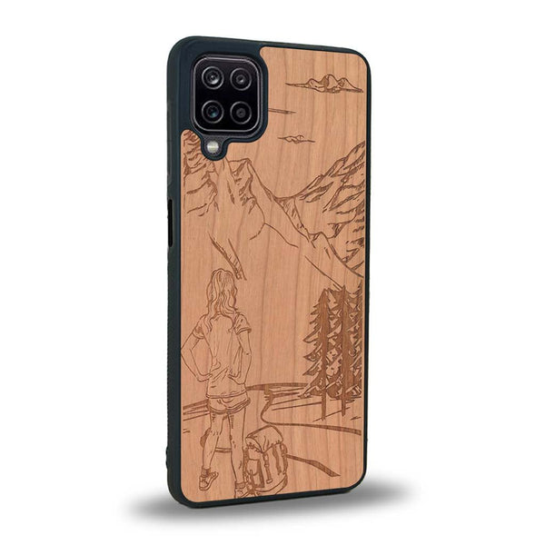 Coque Samsung A12 5G - L'Exploratrice - Coque en bois