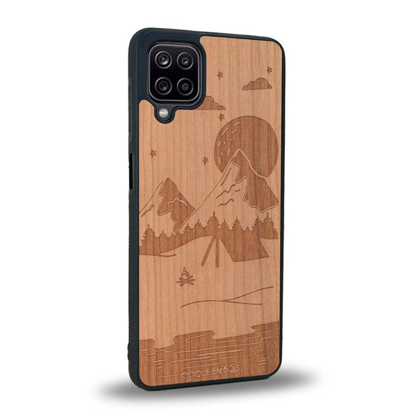 Coque Samsung A12 - Le Campsite - Coque en bois