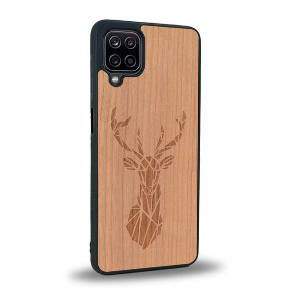 Coque Samsung A12 - Le Cerf - Coque en bois