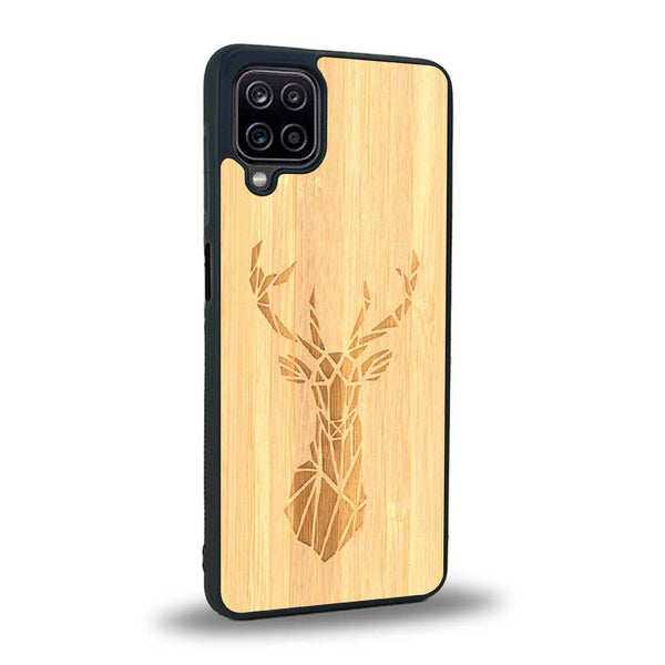 Coque Samsung A12 - Le Cerf - Coque en bois