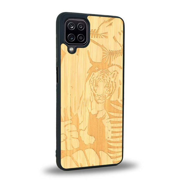 Coque Samsung A12 - Le Tigre - Coque en bois