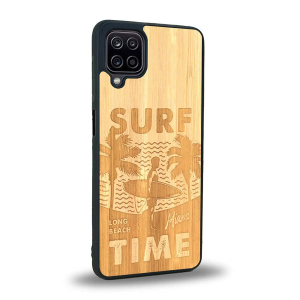 Coque Samsung A12 - Surf Time - Coque en bois