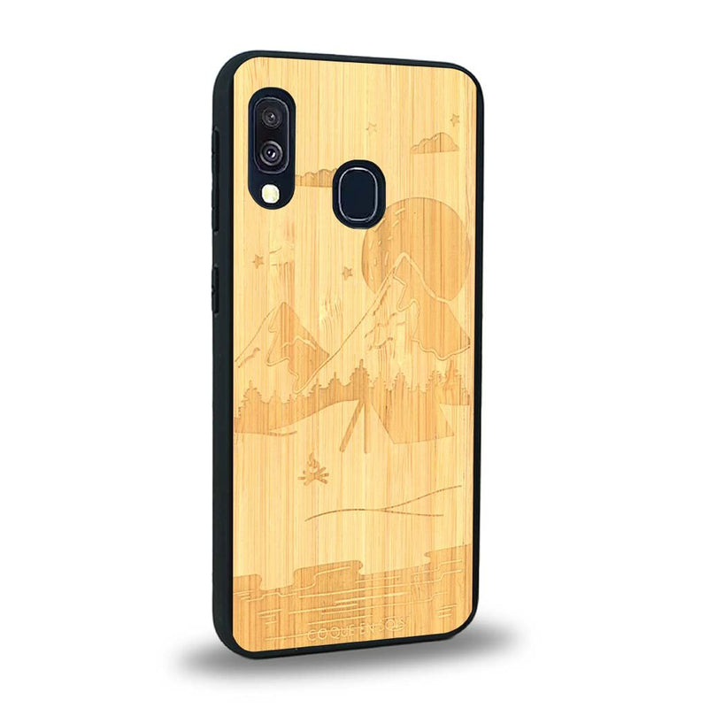 Coque Samsung A20 - Le Campsite - Coque en bois