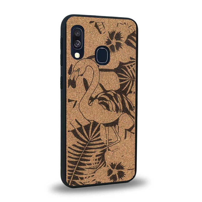 Coque Samsung A20 - Le Flamant Rose - Coque en bois