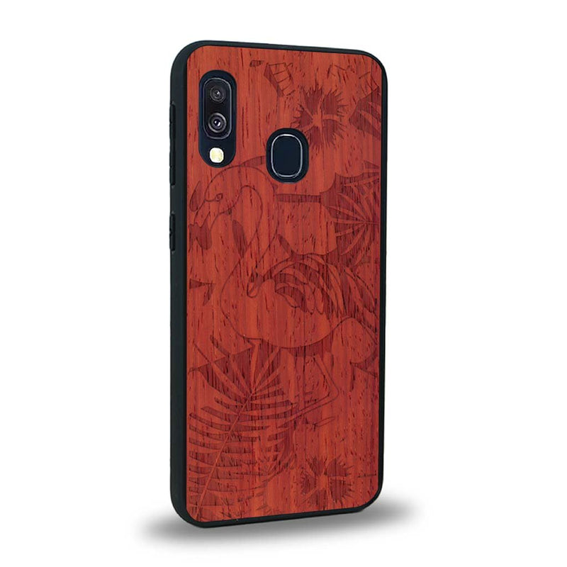 Coque Samsung A20 - Le Flamant Rose - Coque en bois