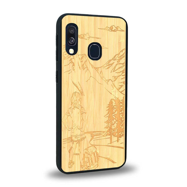 Coque Samsung A20 - L'Exploratrice - Coque en bois