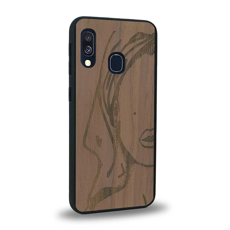 Coque Samsung A20E - Au féminin - Coque en bois