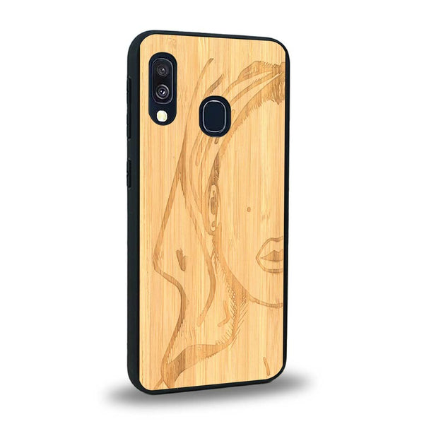 Coque Samsung A20E - Au féminin - Coque en bois