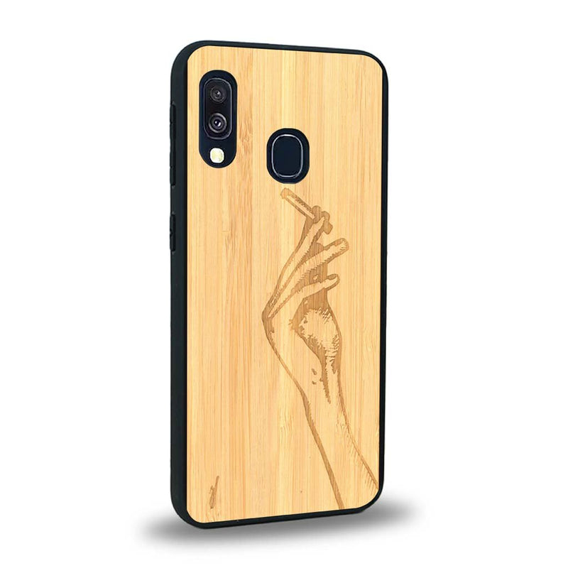 Coque Samsung A20E - La Garçonne - Coque en bois