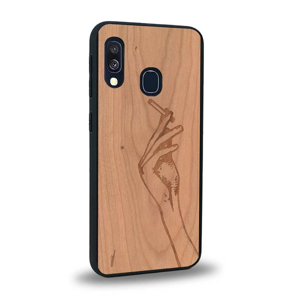 Coque Samsung A20E - La Garçonne - Coque en bois