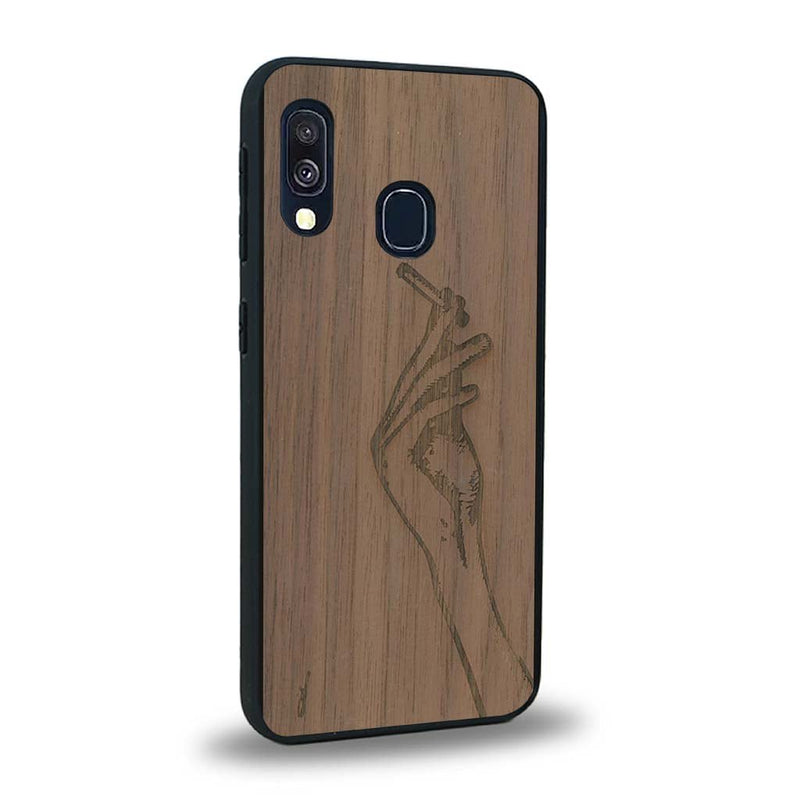 Coque Samsung A20E - La Garçonne - Coque en bois