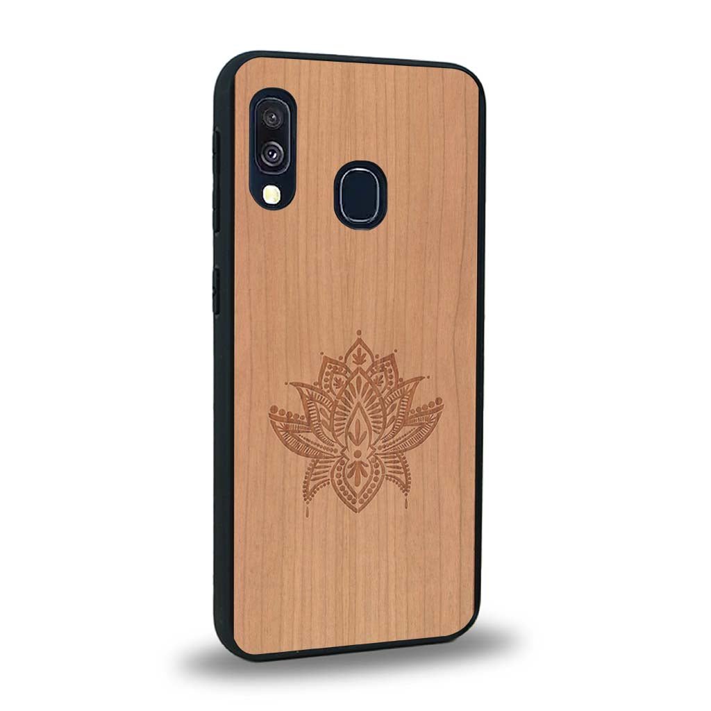 Coque Samsung A20E - Le Lotus - Coque en bois