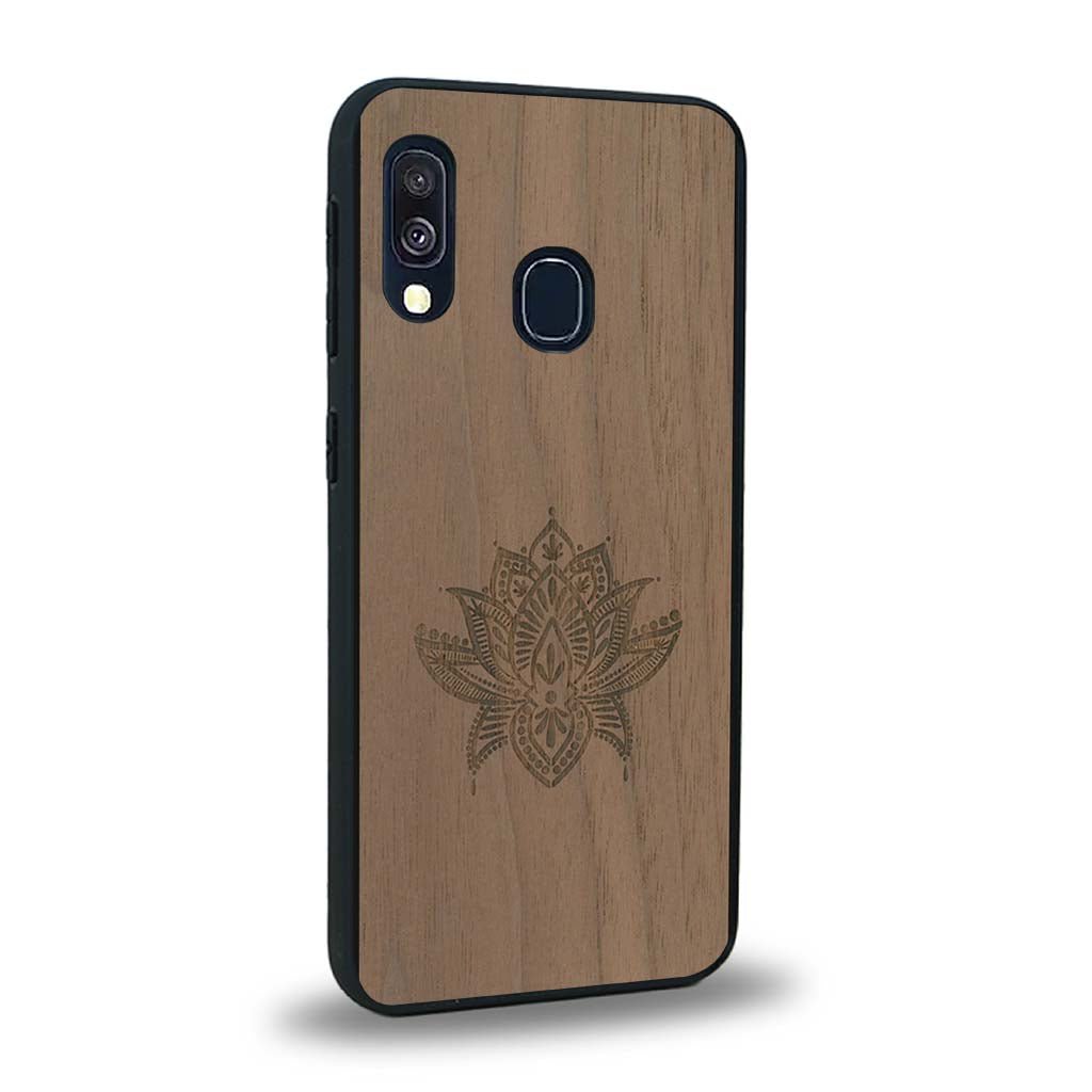 Coque Samsung A20E - Le Lotus - Coque en bois