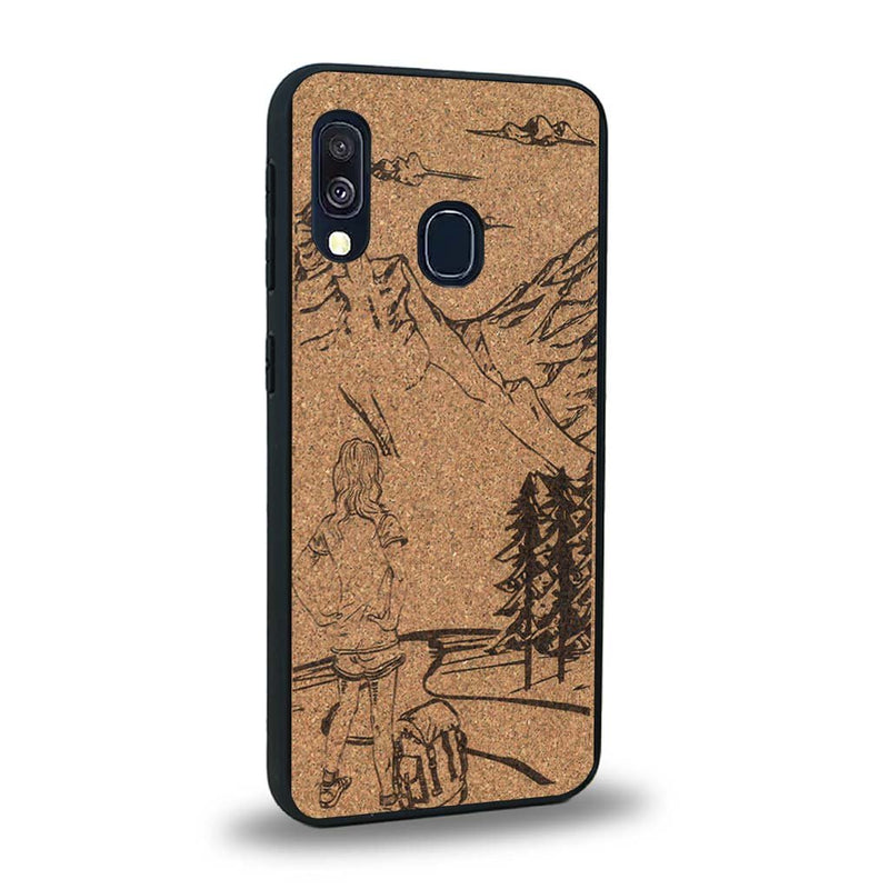 Coque Samsung A20E - L'Exploratrice - Coque en bois