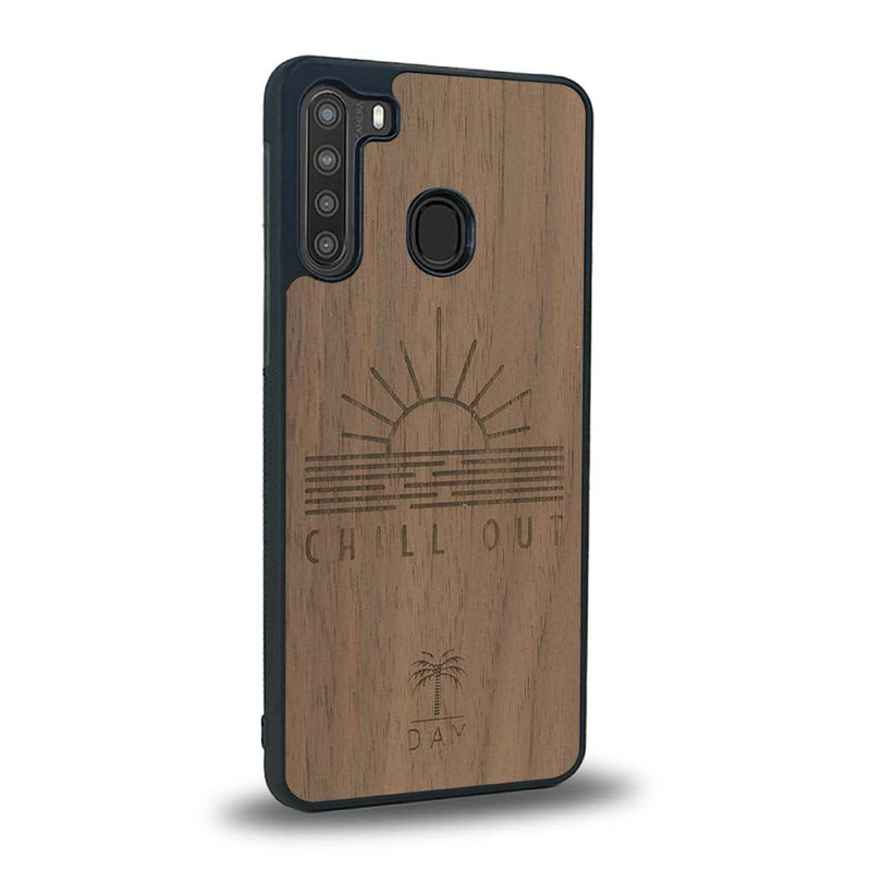 Coque Samsung A21 - La Chill Out - Coque en bois