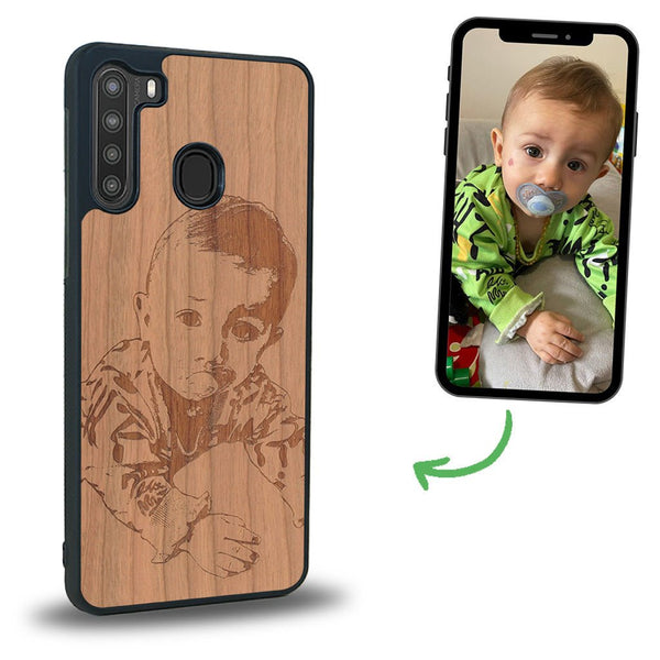 Coque Samsung A21 - La Personnalisable - Coque en bois