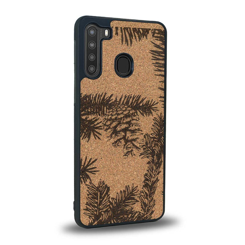 Coque Samsung A21 - La Pomme de Pin - Coque en bois