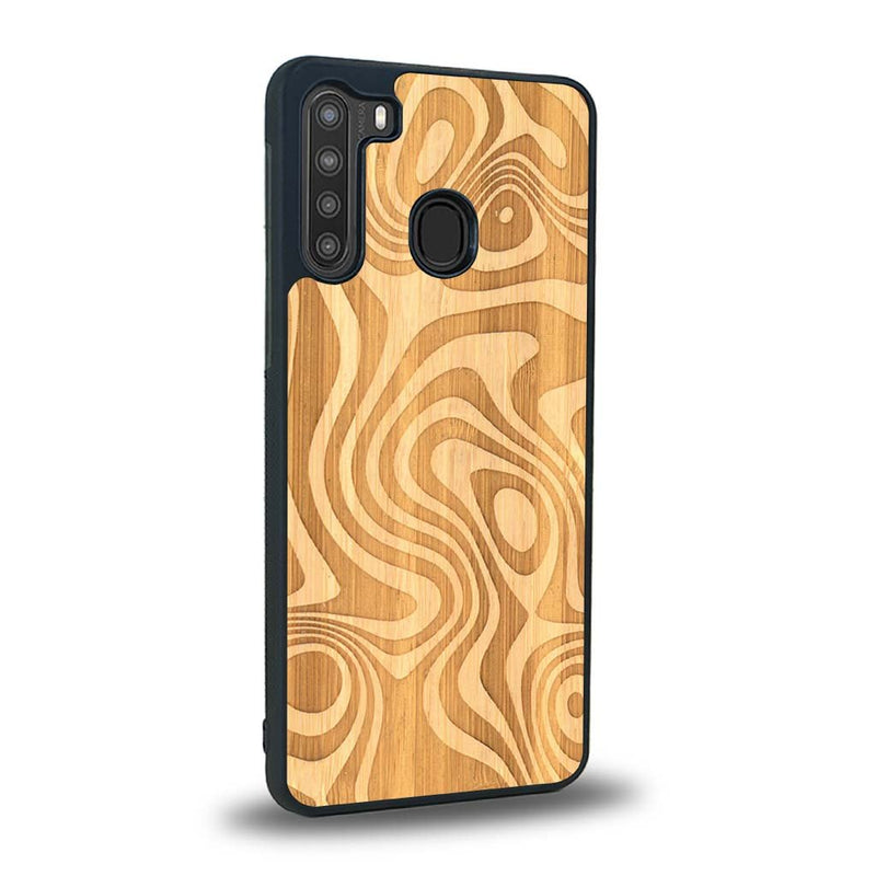 Coque Samsung A21 - L'Abstract - Coque en bois