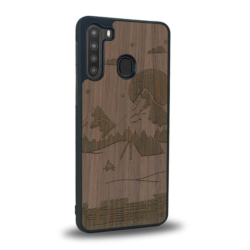 Coque Samsung A21 - Le Campsite - Coque en bois