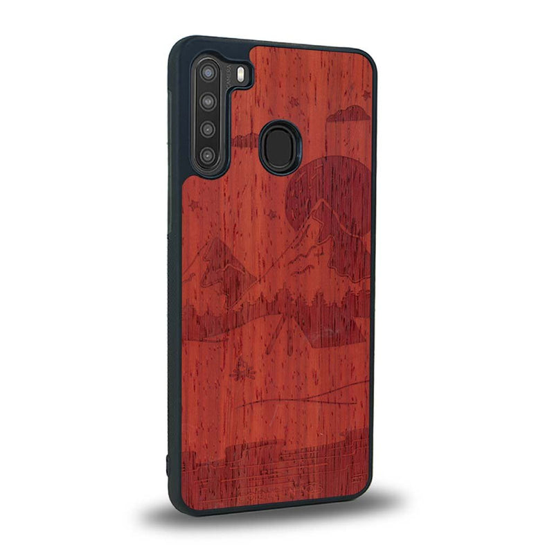 Coque Samsung A21 - Le Campsite - Coque en bois