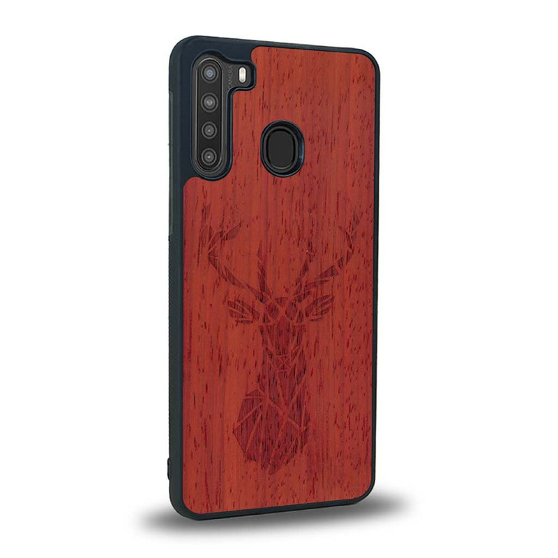 Coque Samsung A21 - Le Cerf - Coque en bois