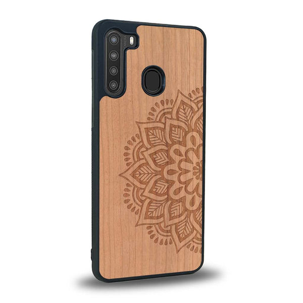 Coque Samsung A21 - Le Mandala Sanskrit - Coque en bois