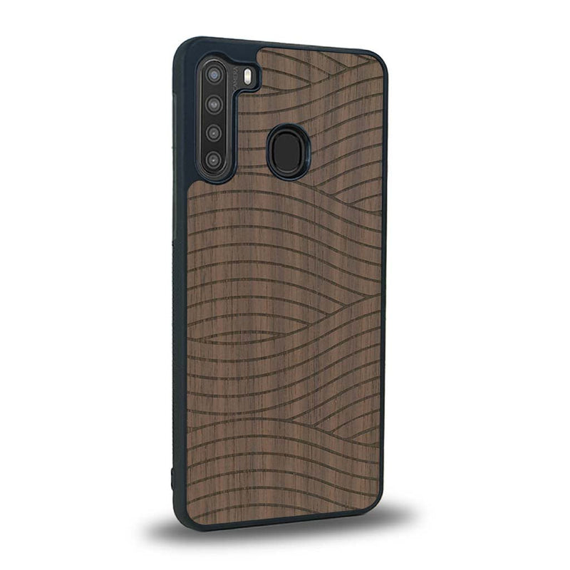 Coque Samsung A21 - Le Wavy Style - Coque en bois