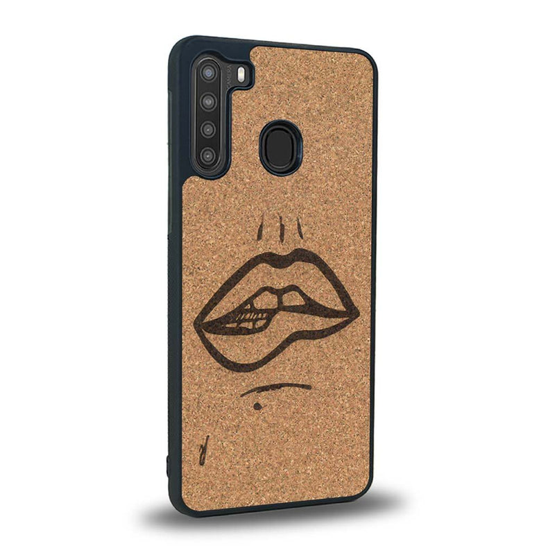 Coque Samsung A21 - The Kiss - Coque en bois
